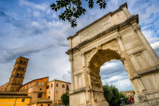 Italy-arch of Titus by Jeff Krause